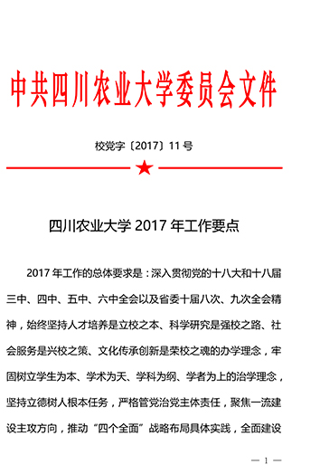 4166am金沙信心之选2017年工作要点